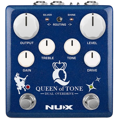 NUX | Queen of Tone Pédale d'overdrive à double empilage
