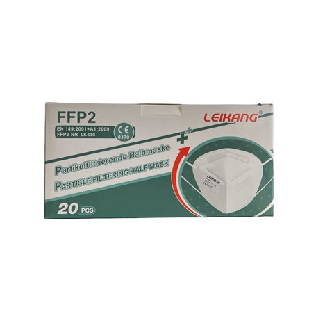 Leikang FFP2 Lot de 20 masques respiratoires pour la bouche et le nez