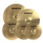 Shaevle Golden Cymbales Lot de 5 cymbales en alliage 35