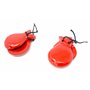 Castagnettes 1 paire de petits CASTANETS ESPAGNOLS 6 cm (2-6) bois de pin naturel TAILLE pour les plus petits