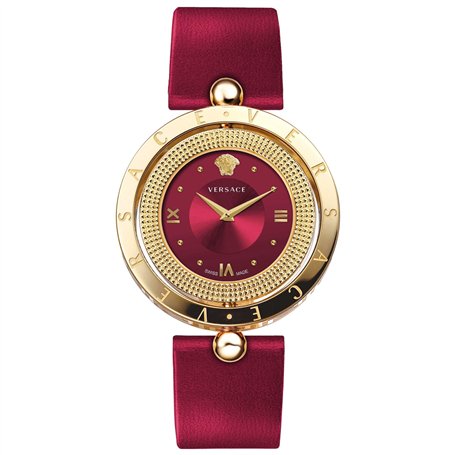 Versace Femmes Analogique Quartz Montre avec Bracelet en Cuir VE7901223