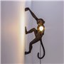 Seletti The Monkey Lamp Hanging Lampe singe Noir droit