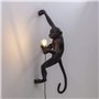Seletti The Monkey Lamp Hanging Lampe singe Noir droit
