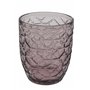 Villa d'Este Home Tivoli Geometrie Lot de 1 Verres à Eau en Verre coloré avec Traitement par Relief, 300 ML, Multicolore, 6 unit