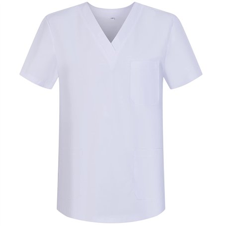 Misemiya - VÊTEMENTS DE Travail Unisex COL PIC Manches Courtes Médicaux Unisexe - BZ-6801 - Large