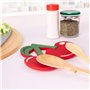 Fisura – Repose-cuillères original en forme de cerise. Double support en silicone pour ustensiles de cuisine. Dimensions pratiqu