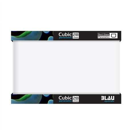 Blau Aquaristic Cubic Panoramic 40 x 25 x 28 cm 28 litres 6300 g