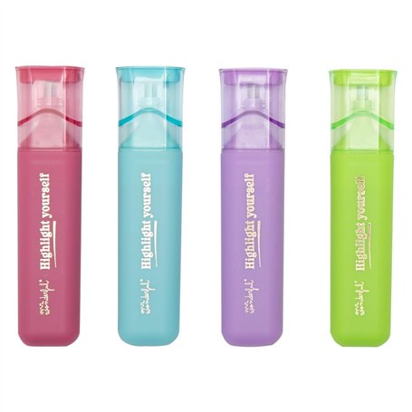 Mr. Wonderful - Set de 4 surligneurs - Highlight yourself - Ensemble de 4 surligneurs à encre pailletée