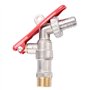 1/2" Robinet d'eau de filetage verrouillable Eau Ball Valve en laiton robinet d'eau Valve extérieure jardin pelouse interrupteur