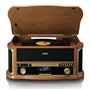 Lenco TCD-2571 Tourne-Disque pour Vinyle - Tourne-Disque Bluetooth avec Haut-Parleur - Radio Dab+ - Lecteur CD - Platine Cassett