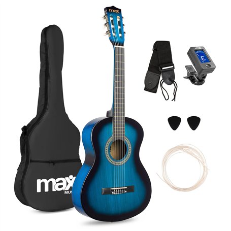 Max SoloArt Pack Guitare Classique Junior 3/4 - Bleue
