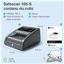 Safescan 185-S détecteur de faux billets automatique pour vérifier rapidement les billets - Compatible avec le Dollar - Avec dét