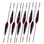 LSHEL 10 Pièces Flotteurs de Pêche Bobber Bâton Flotteur Liège Antenne Bois de Balsa 2G 13.4CM / 5.3IN