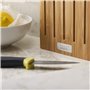 Joseph Joseph Elevate Lot de 5 Couteaux de Cuisine en acier inoxydable japonais, Bloc Couteaux en Bambou, Multicolore