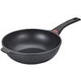 Batterie de cuisine - Tous feux dont induction - Baumalu - Fonte d'aluminium - Anti-adhésif - 3 pieces - Noir