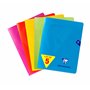 Clairefontaine 303781Cpack Un lot de 5 Cahiers Agrafés Mimesys - 17x22 cm - 140 Pages Grands Carreaux - Papier Blanc 90 g - Couv