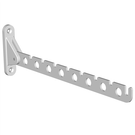 Element System 11202-00003 Laura Support ceintres inclinable/incluant vis/chevilles Blanc