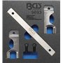 BGS 9693 | Insert de servante d'atelier 1/6 : Jeu d’outils de réglage d’arbre d’équilibrage | pour Mercedes-Benz OM651