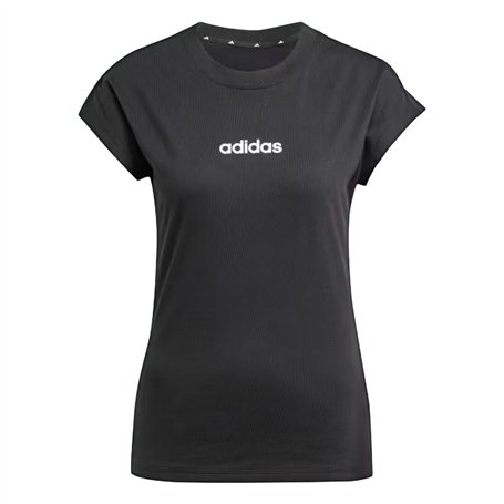 T-shirt à manches courtes femme Adidas W LIN SJ T JC8238 Noir