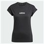 T-shirt à manches courtes femme Adidas W LIN SJ T JC8238 Noir