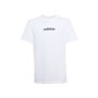 T shirt à manches courtes Enfant Adidas J LIN TEE 160 JC9747 Blanc