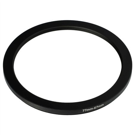 vhbw Bague d'adaptation de Filtre Step-Down de 77 mm vers 67 mm pour Objectif d'appareil Photo - Réducteur