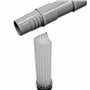 vhbw Pinceau universelle pour meubles pour tous les aspirateurs courants - Tubes petits et flexibles