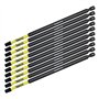 10 x SabreCut SCRSQ3152_10 152 mm SQ3 Carré Magnétique Tournevis à Impact Embouts Set Single End Heavy Duty Compatible avec Dewa