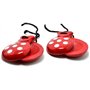 Castagnettes 1 paire de petits CASTANETS ESPAGNOLS 6 cm (2-6) bois de pin naturel TAILLE pour les plus petits