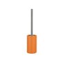 Spirella Brosse WC Porte-Balai Toilette Pot à Balai „Tube“ Ensemble WC à Poser en Céramique et Acier Inoxydable Orange
