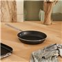 Alessi Pots&Pans Poêle à Frire en Aluminium avec intérieur Anti-adhésif Poignée en Acier Inoxydable 18/10 Noir Taille Unique AJM