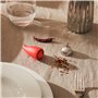 Alessi | Piccantino JHT02 - Concasse-piment Design, Acier Inoxydable et Caoutchouc de Silicone, Rouge et Acier