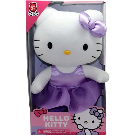 Peluche - GPTOYS - HELLO KITTY - HKT121 - Modele robe satin violette - 30 cm - Des 3 ans