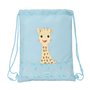 Sac à dos serré par des ficelles Sophie la Girafe Bleu 26 x 34 x 1 cm