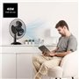 Taurus Ventilateur de bureau Greco 16 Elegance | 45 W | 3 vitesses | 3 pales | 40 cm | Système oscillation | Inclinaison réglabl