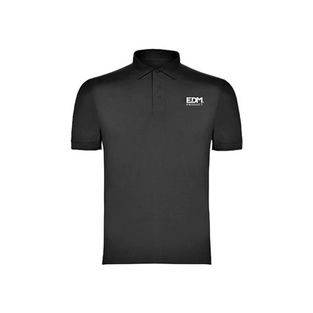 Polo à manches courtes homme EDM Noir