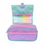 office box Colorline Trousse triple design avec grands compartiments intérieurs avec fermeture éclair individuelle, multicolore,