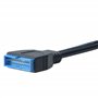 Akasa - Cable Adaptateur USB 3.0 vers USB 2.0 Interne - 10 cm - AK-CBUB19-10BK - Noir