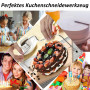Diffaxy Coupe-gâteau, coupe-gâteau professionnel en acier inoxydable 32 cm, fil de coupe à double couche, fil de scie à gâteau r