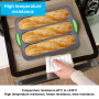 Moule à pain en Silicone, moule à baguette, plateau à baguette à 4 compartiments, moule antiadhésif, moule perforé, adapté à la