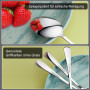 CoKeeSun Cuillères à Soupe 8 Pièces, 18.5cm Cuillères en Acier Inoxydable, Cuillere a Soupe Set Argent, Cuillère de Table, Cuill