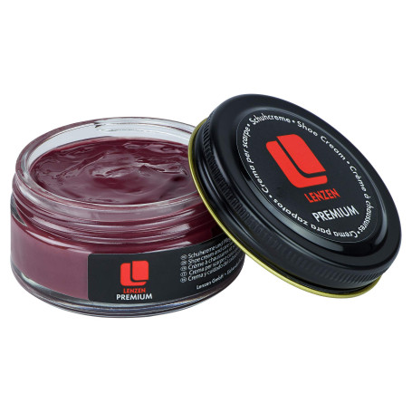 Lenzen Premium Cirage à Chaussures I Crème Nourrissante pour Cuir Lisse et Grainé