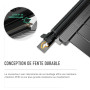 EZDIY-FAB PCIE Gen 4 16x câble de Montage Haute Vitesse extrêmement Flexible PCI Express 4.0 Ports Carte d'extension GPU connect