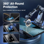 LK 3+3 Verre Trempé for Xiaomi 14T Pro, Contenir 3pcs Protection écran et 3pcs Caméra Arrière Protecteur,avec Cadre d'Installati