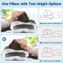 YunNasi Oreiller Ergonomique Cervical Memory Foam Oreiller Memoire Forme Oreiller Orthopédique de Forme pour Les Dormeurs sur Le