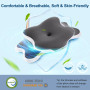 YunNasi Oreiller Ergonomique Cervical Memory Foam Oreiller Memoire Forme Oreiller Orthopédique de Forme pour Les Dormeurs sur Le