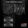 be quiet! Pure Rock Pro 3 Black ventirad radiateur, très haute performance de refroidissement, 6 caloducs noirs 6 mm haute perfo