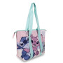Cabas Stitch Fille – Grand Tote Bag pour Plage, Piscine ou Voyage – Léger, Zippé, Motif Angel & Stitch – Accessoire Été Enfant o