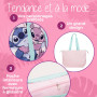 Cabas Stitch Fille – Grand Tote Bag pour Plage, Piscine ou Voyage – Léger, Zippé, Motif Angel & Stitch – Accessoire Été Enfant o
