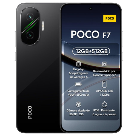 Xiaomi POCO F7 5G 12 Go/512 Go Noir (Black) Double SIM